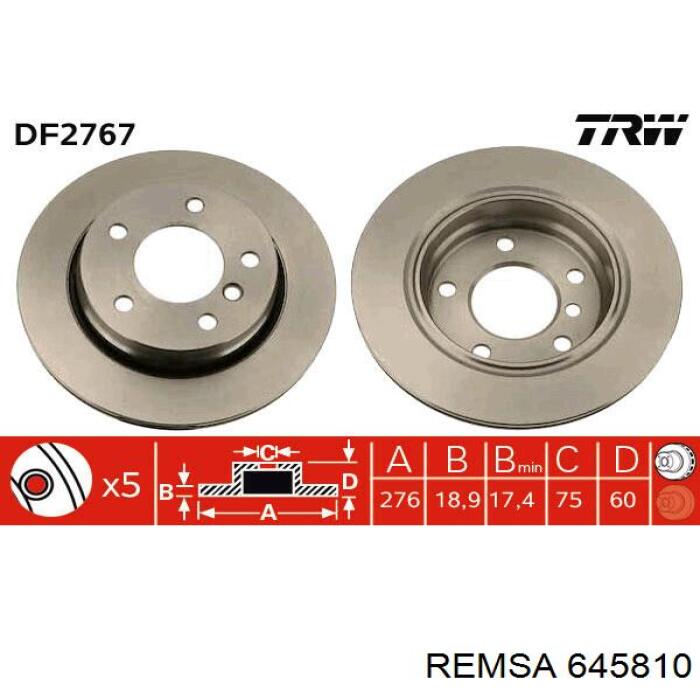 Задні дискові гальма Remsa 645810 ціна, від 38.87 USD