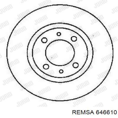646610 Remsa Гальмо дискове переднє