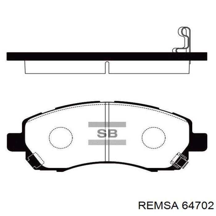 Тормозні колодки Remsa 64702