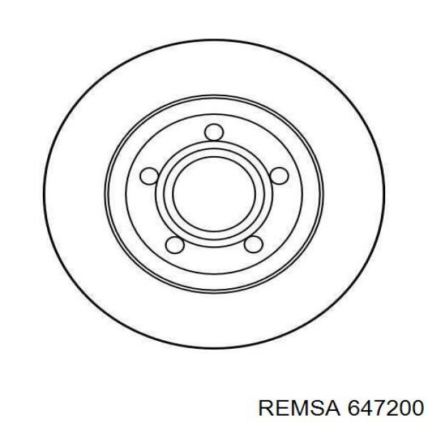 Диск переднього гальма Remsa 647200 ціна, від 31.18 USD