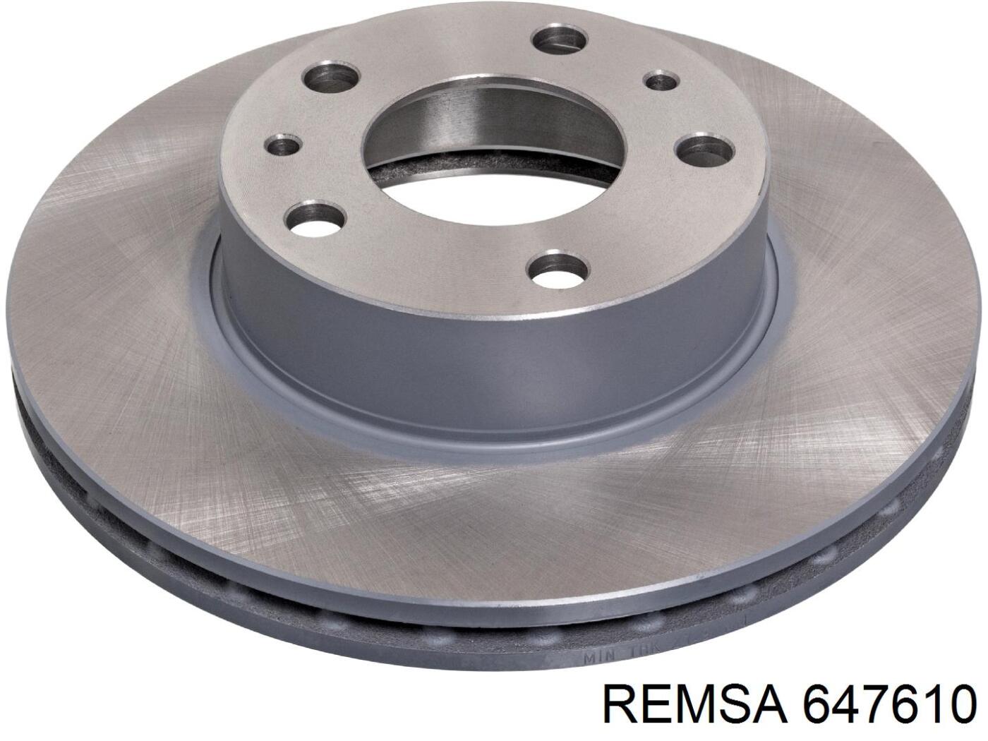 Диск переднього гальма Remsa 647610 ціна, від 39.65 USD