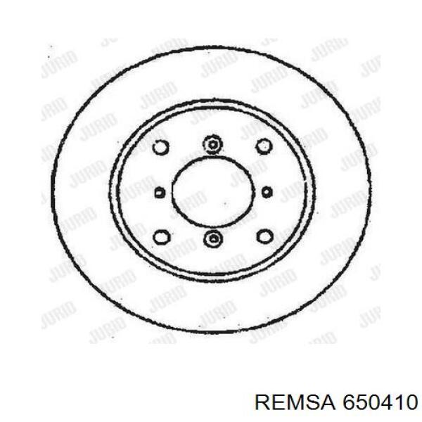 Диск гальмівний передній Remsa 650410