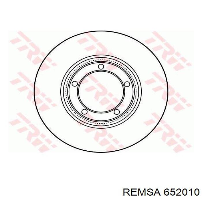 Диск гальмівний передній 652010 Remsa