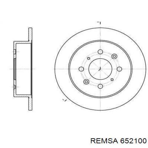 Задні дискові гальма Remsa 652100 ціна, від 24.13 USD