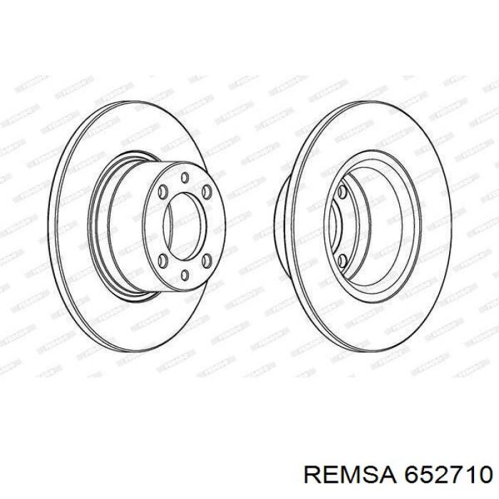 Диск переднього гальма Remsa 652710 ціна, від 30.30 USD