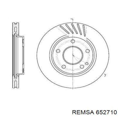 652710 Remsa Гальмо дискове переднє