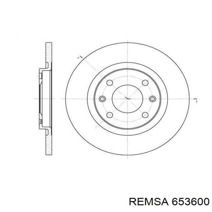 Купити 653600 Remsa Ротор гальмівний