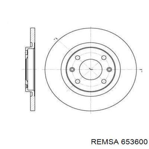 653600 Remsa диск гальмівний передній