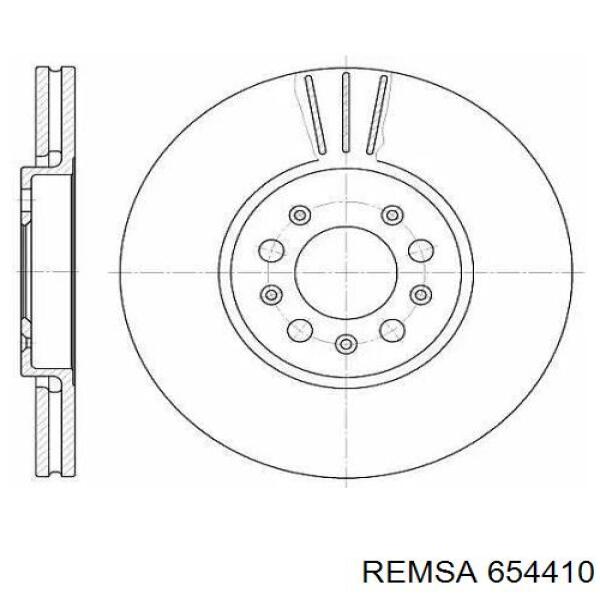 654410 Remsa диск гальмівний передній