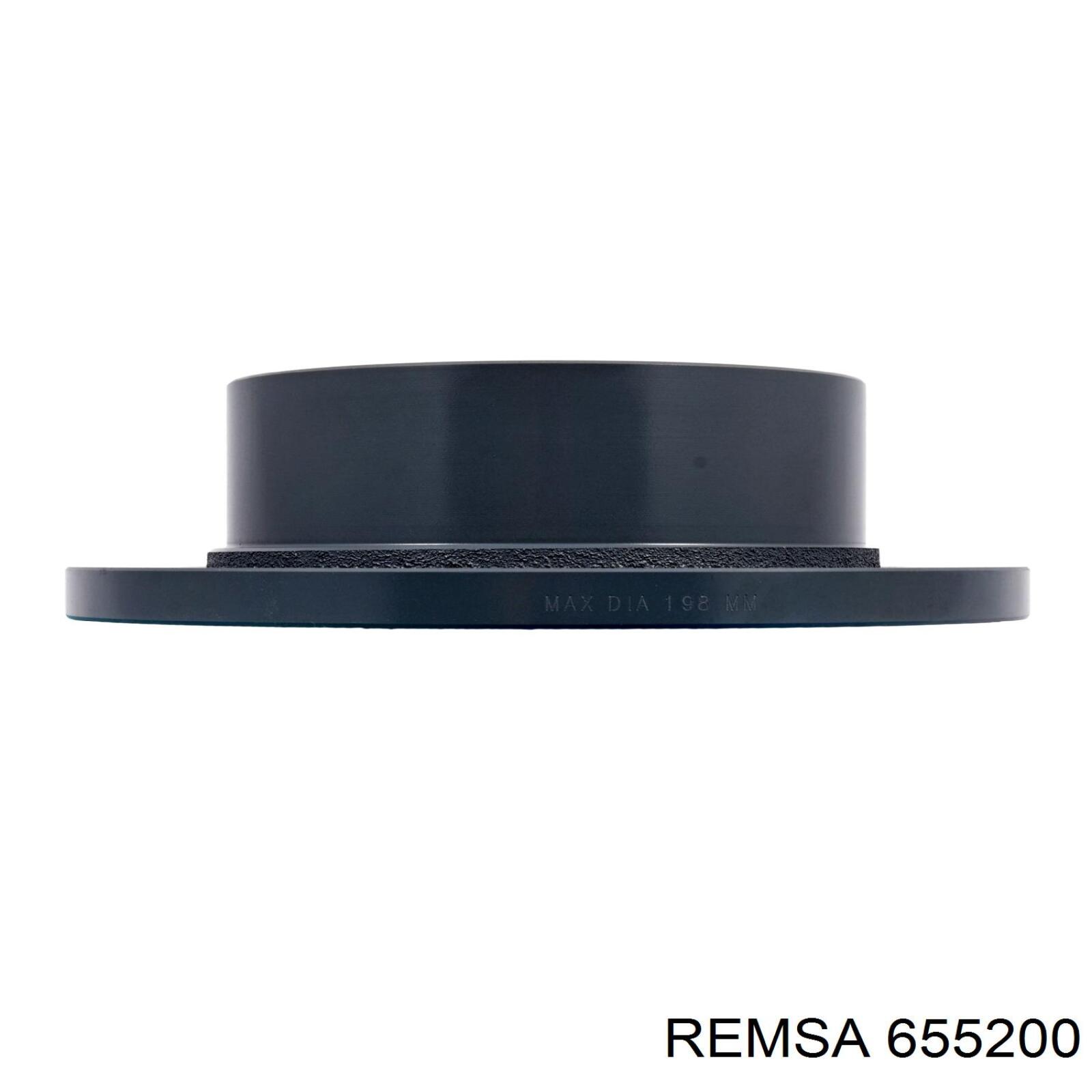 Диск гальмівний задній Remsa 655200