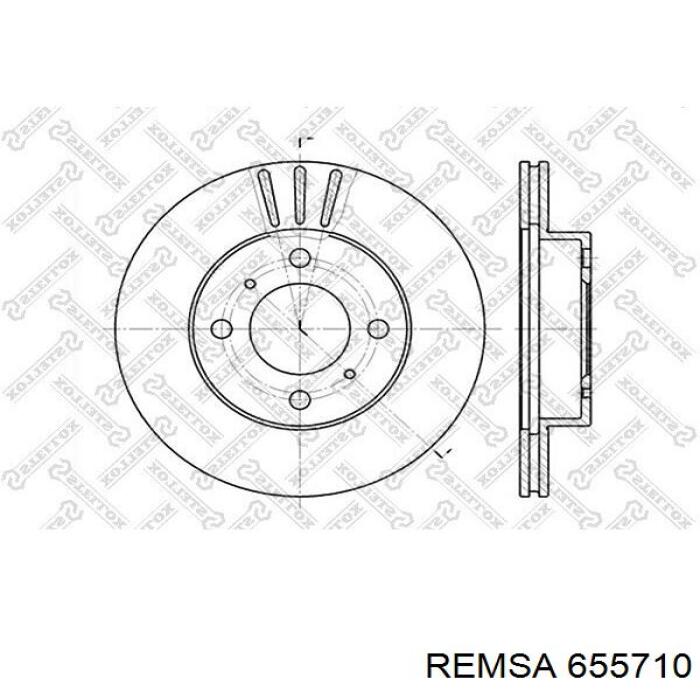 655710 Remsa диск гальмівний передній