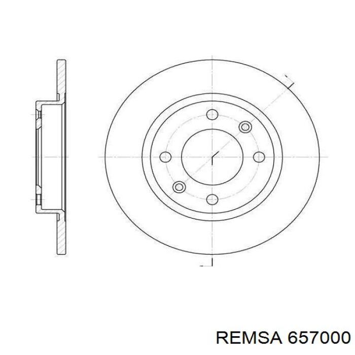 657000 Remsa Дискові гальма