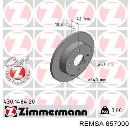Задні дискові гальма Remsa 657000 ціна, від 23.79 USD