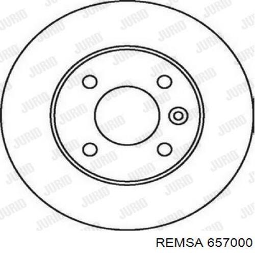 Купити 657000 Remsa Диск заднього гальма
