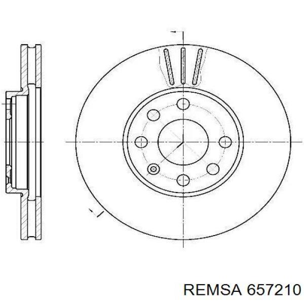 Купити 657210 Remsa Ротор гальмівний