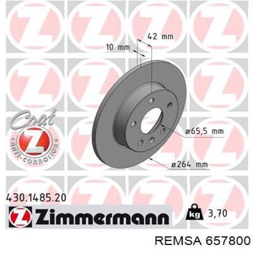 Задні дискові гальма Remsa 657800 ціна, від 24.22 USD