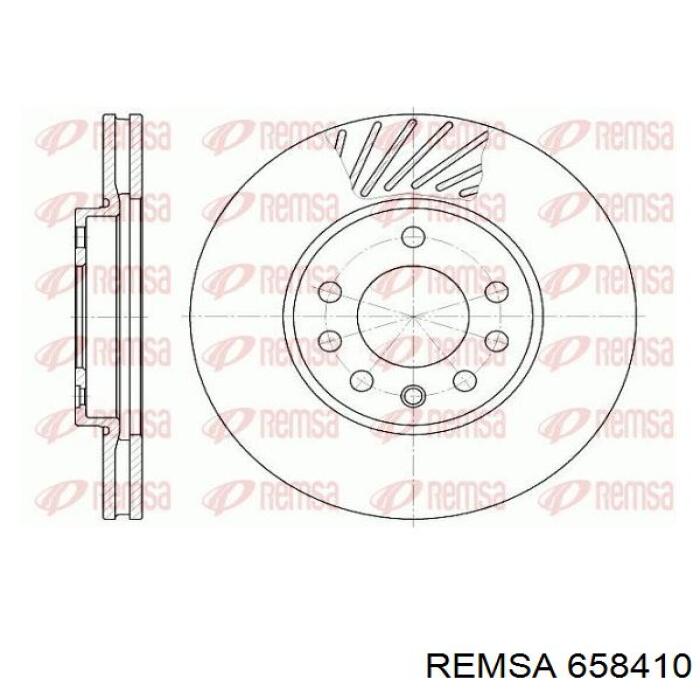 Диск переднього гальма Remsa 658410 ціна, від 33.93 USD