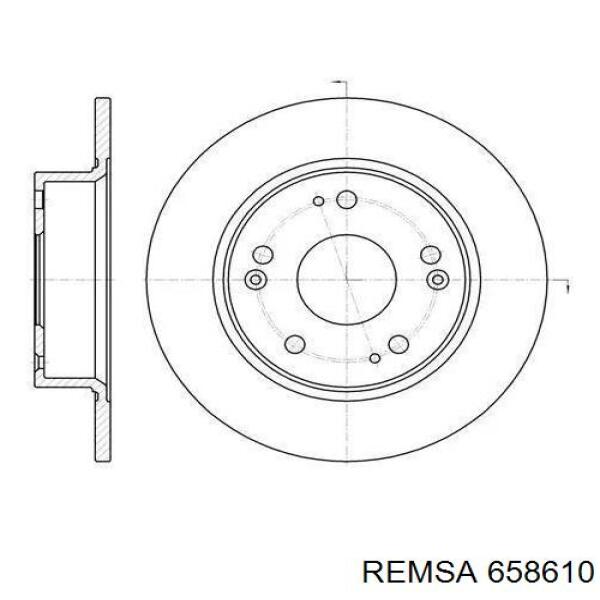 658610 Remsa Гальмо дискове переднє