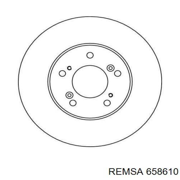 Диск переднього гальма Remsa 658610 ціна, від 39.86 USD