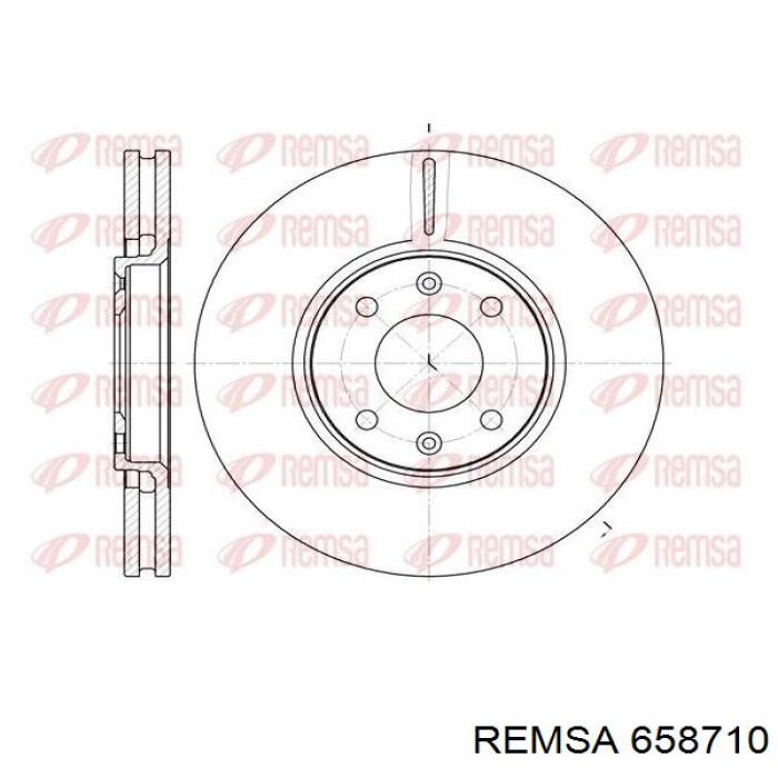 658710 Remsa диск гальмівний передній