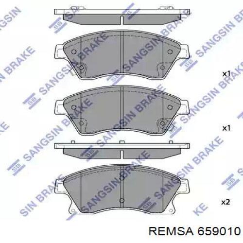 Диск гальмівний передній Remsa 659010