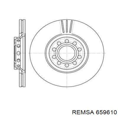 659610 Remsa диск гальмівний передній
