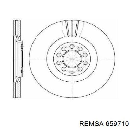 Диск переднього гальма Remsa 659710 ціна, від 51.25 USD