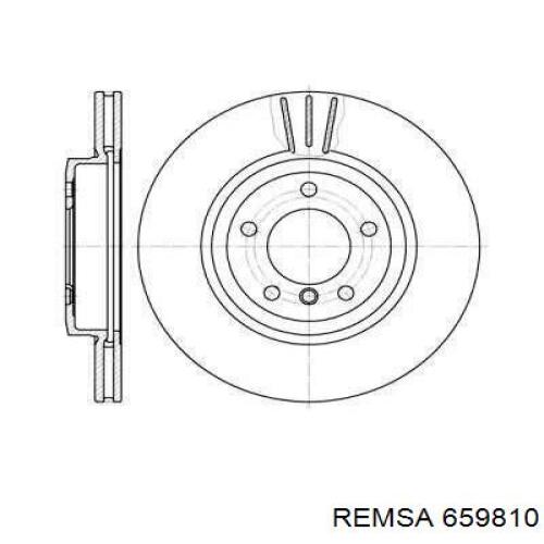 659810 Remsa диск гальмівний передній