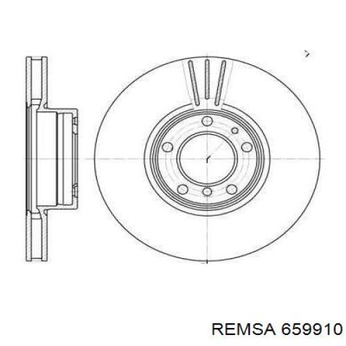 659910 Remsa диск гальмівний передній