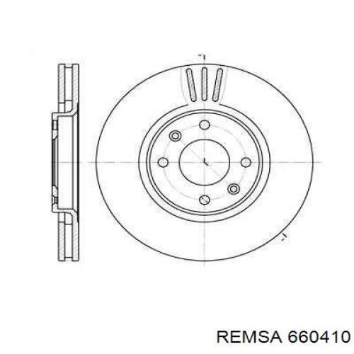 Диск переднього гальма Remsa 660410 ціна, від 36.70 USD