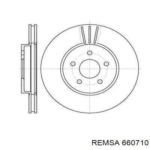 660710 Remsa диск гальмівний передній