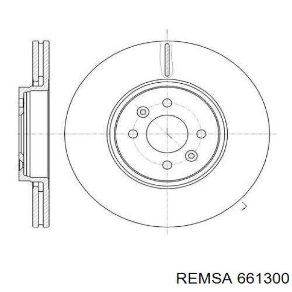 Диск гальмівний задній Remsa 661300