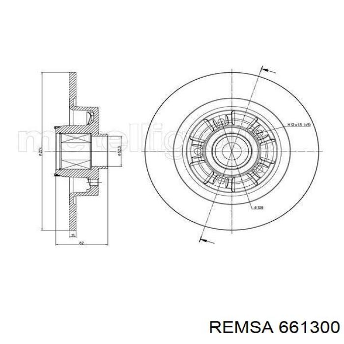 Задні дискові гальма Remsa 661300 ціна, від 43.07 USD