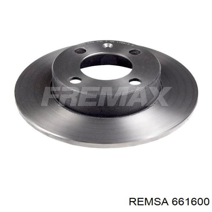 661600 Remsa диск гальмівний задній