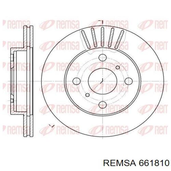 661810 Remsa диск гальмівний передній