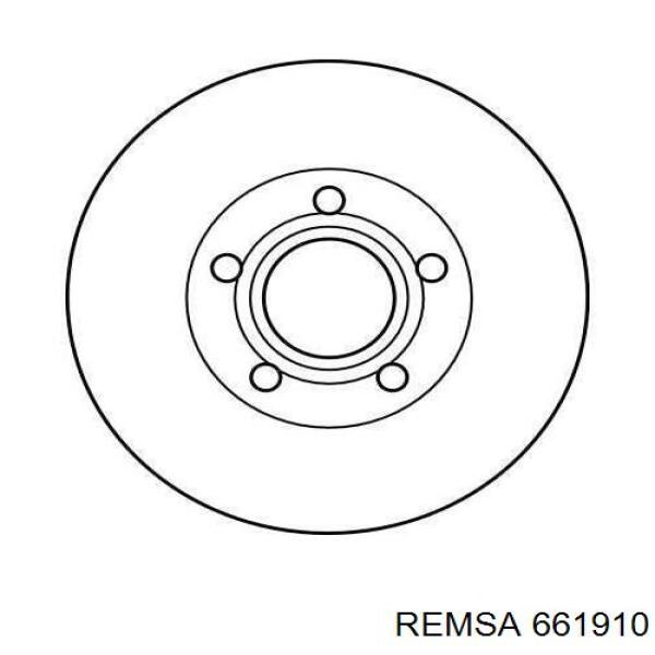 Гальмівні диски передні 661910 Remsa