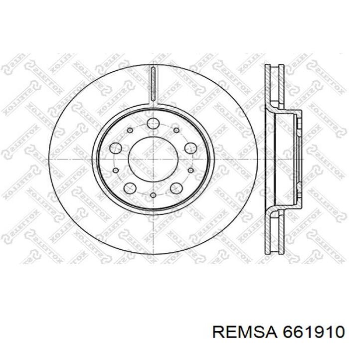 Диск переднього гальма Remsa 661910 ціна, від 47.73 USD