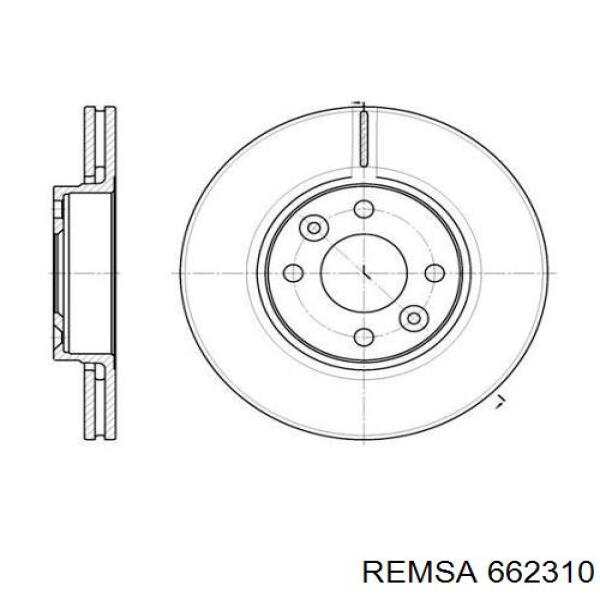 Гальмівні диски 662310 Remsa