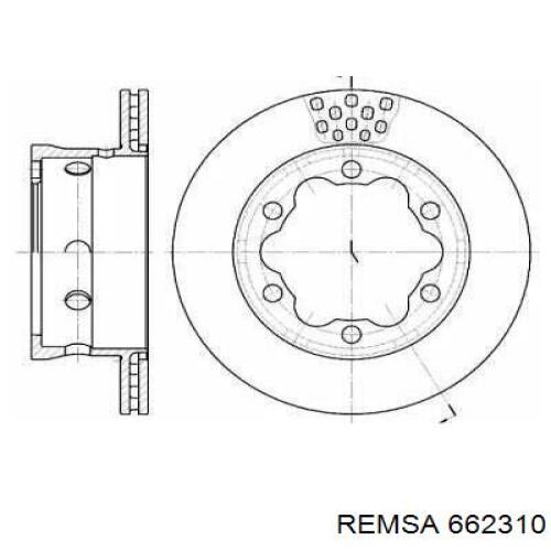 Задні дискові гальма Remsa 662310 ціна, від 42.25 USD