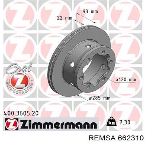 Задні дискові гальма Remsa 662310 ціна, від 42.25 USD