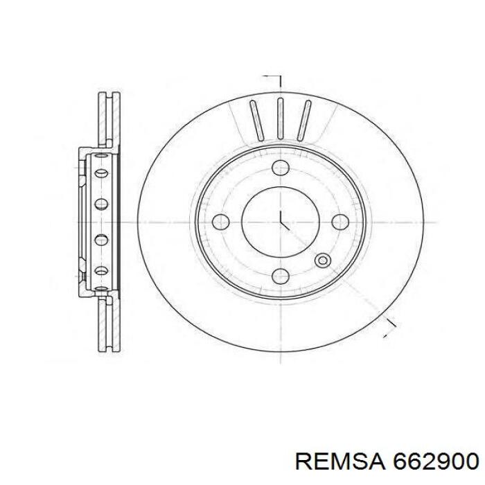 662900 Remsa Дискові гальма