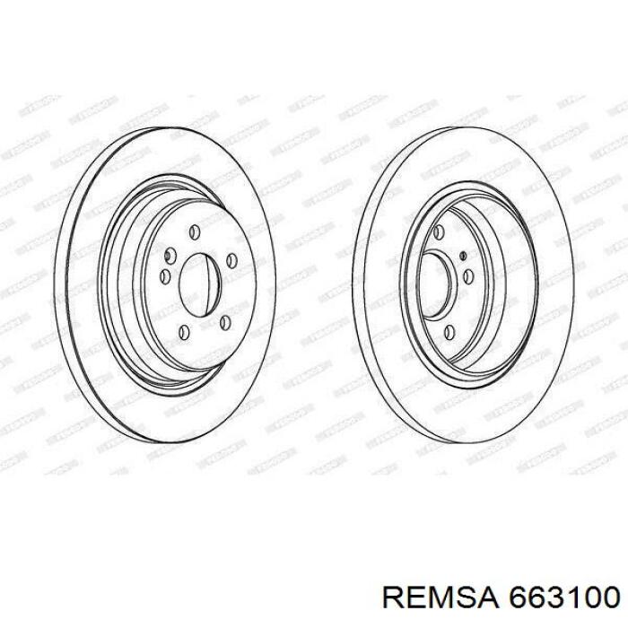 Гальмівні диски 663100 Remsa