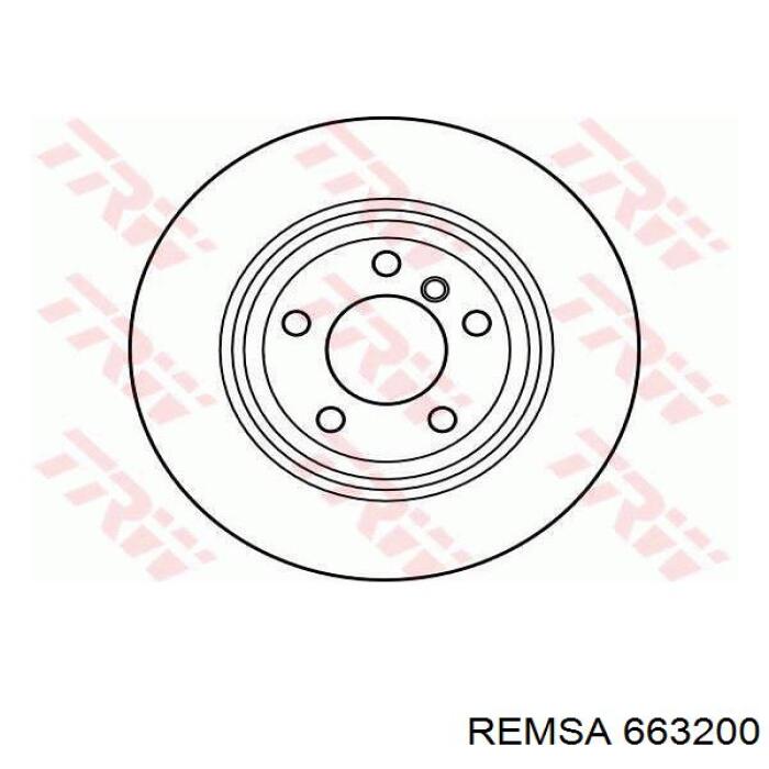 Диск гальмівний задній Remsa 663200
