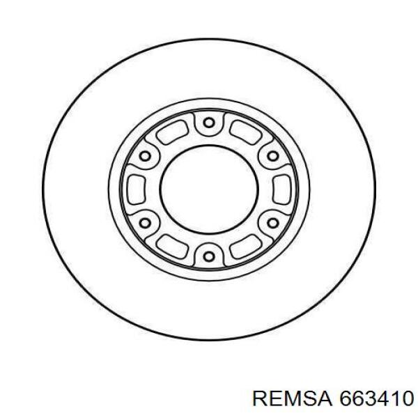 Гальмівні диски передні 663410 Remsa