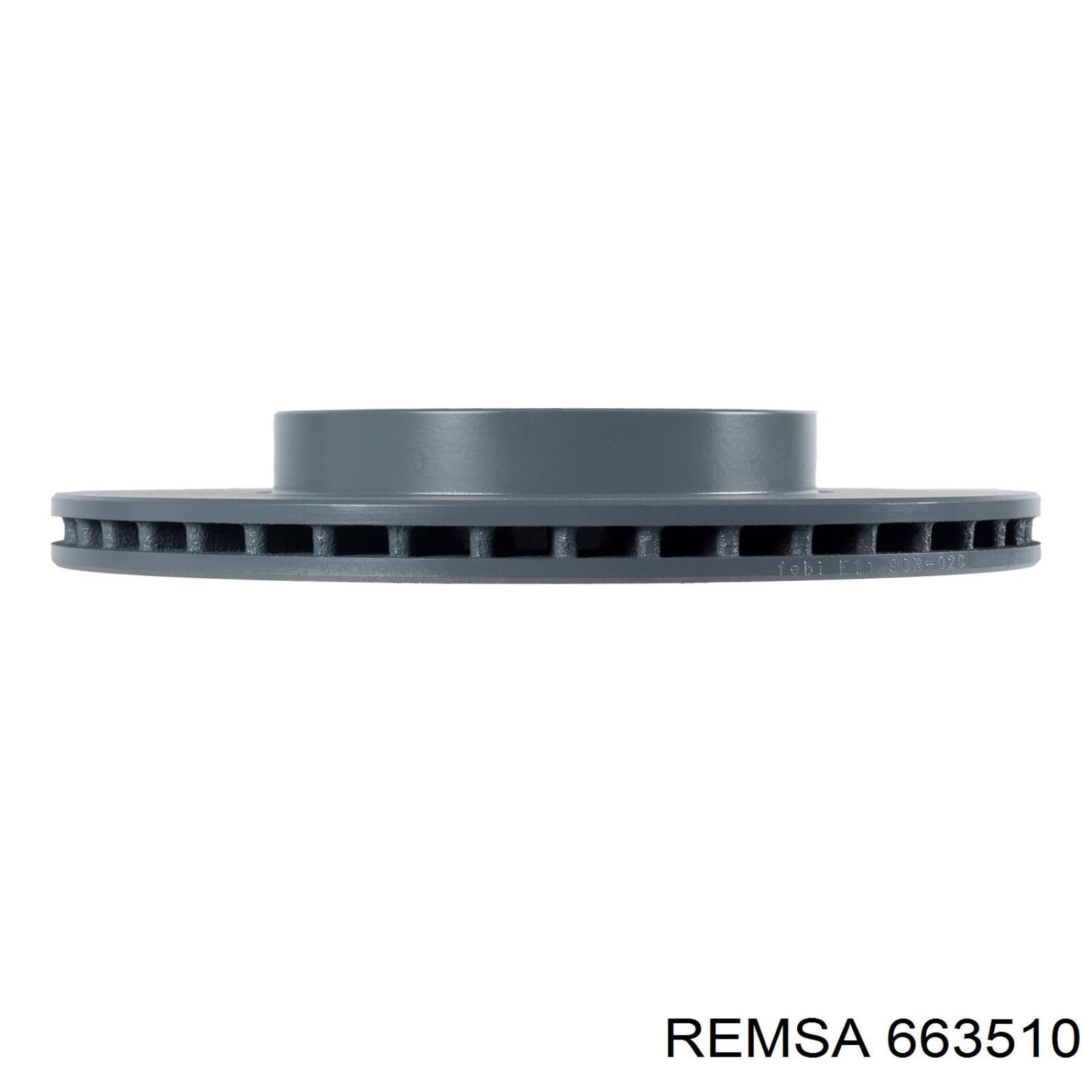Диск переднього гальма Remsa 663510 ціна, від 29.11 USD