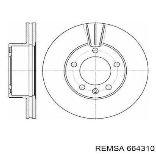 Купити 664310 Remsa Ротор гальмівний