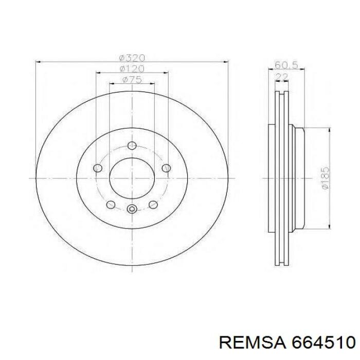 664510 Remsa Дискові гальма