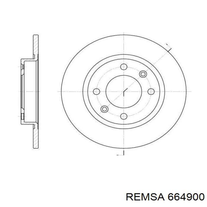 Гальмівні диски 664900 Remsa