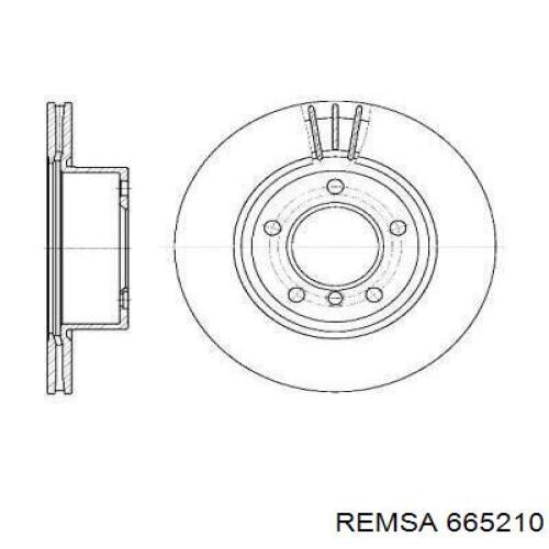 665210 Remsa диск гальмівний передній