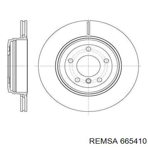 665410 Remsa диск гальмівний задній